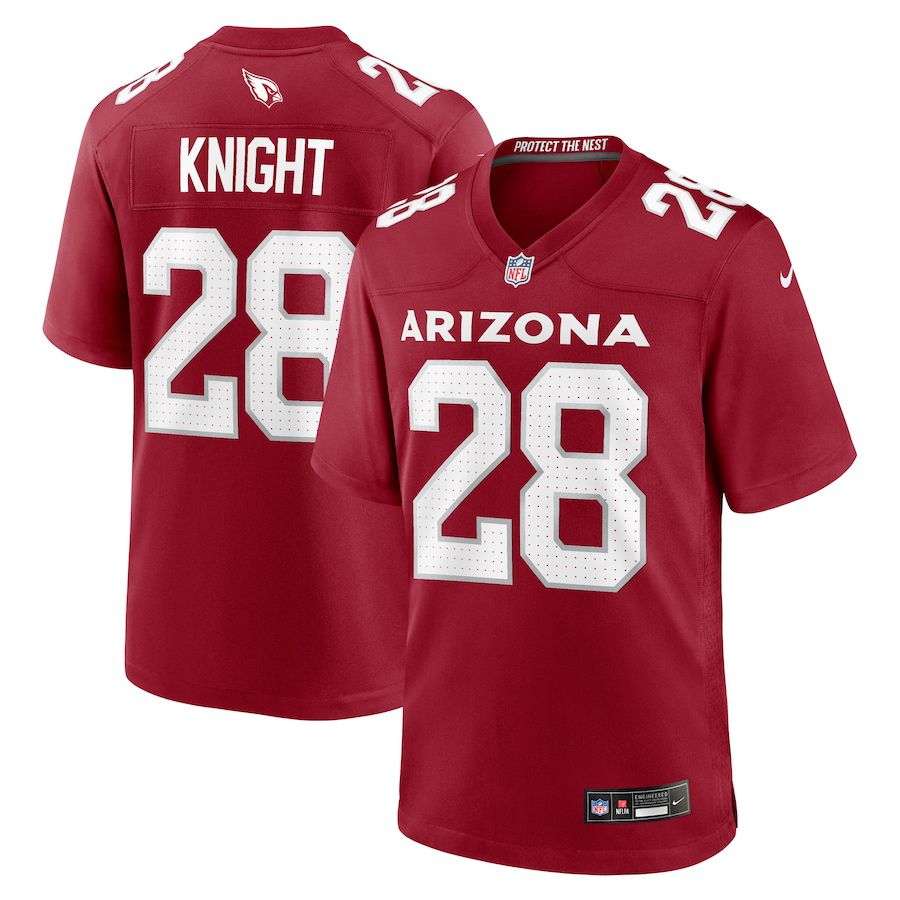 Men Arizona Cardinals #28 Qwuantrezz Knight Nike Cardinal Game NFL Jersey